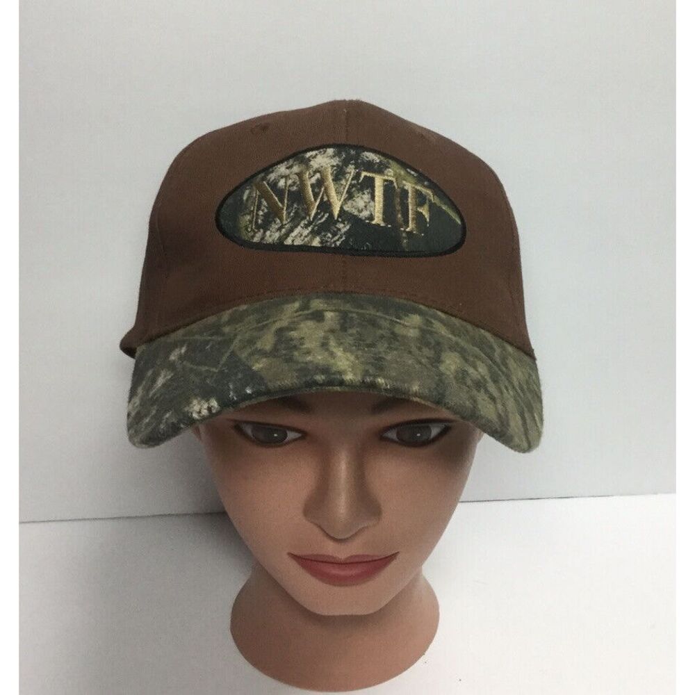 NWTF National Wild Turkey Federation Hat Mossy Oak Camo Strap-back Cap‎